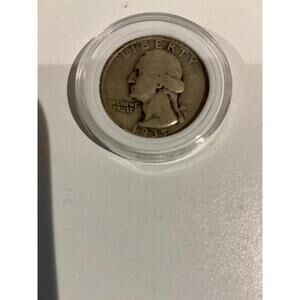 1935 Washington Quarter • 90% Silver • Circulated G/VG